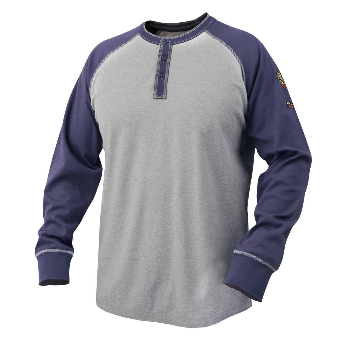 Black Stallion 7 oz. Flame-Resistant Cotton Jersey Henley